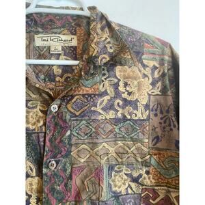 Tori Richard Hawaiian Shirt Men Size Large Hawaii Made USA Lawn Cotton Vintage